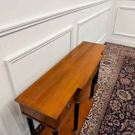 Klassiek-Engels-Antiek-Oud-Vintage-Chesterfield-Empire-Selva-Italiaans-Sidetable-Side-table-Sideboard