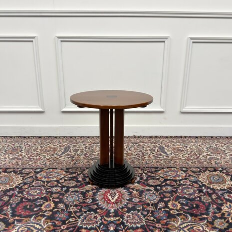 Klassiek-Engels-Antiek-Oud-Vintage-Chesterfield-Art-Deco-Sidetable-Bijzettafel-Tafel
