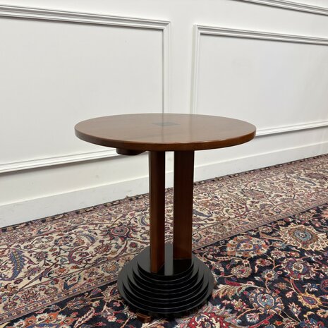 Klassiek-Engels-Antiek-Oud-Vintage-Chesterfield-Art-Deco-Sidetable-Bijzettafel-Tafel