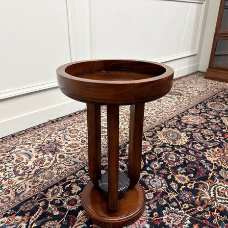 Klassiek-Engels-Antiek-Oud-Vintage-Chesterfield-Art-Deco-Sidetable-Bijzettafel-Tafe