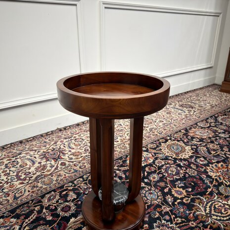 Klassiek-Engels-Antiek-Oud-Vintage-Chesterfield-Art-Deco-Sidetable-Bijzettafel-Tafel