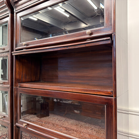 Klassiek-Engels-Oud-Antiek-Vintage-Chesterfield-Globe-Wernicke-Stijl-Boekenkast-Bibliotheekkast-15