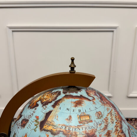 Klassiek-Engels-Antiek-Oud-Vintage-Chesterfiel-Italiaanse-Globe-Bar-Drankglobe-Vloermodel-3
