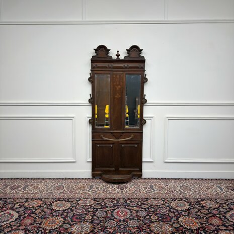 Klassiek-Engels-Oud-Vintage-Chesterfield-Antiek-Kapstok-Garderobe-2
