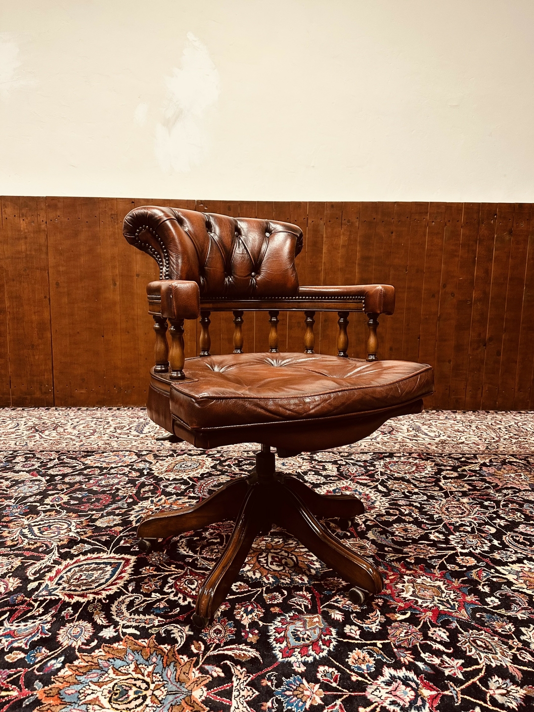 Chesterfield Captain Chair bureaustoel Rood