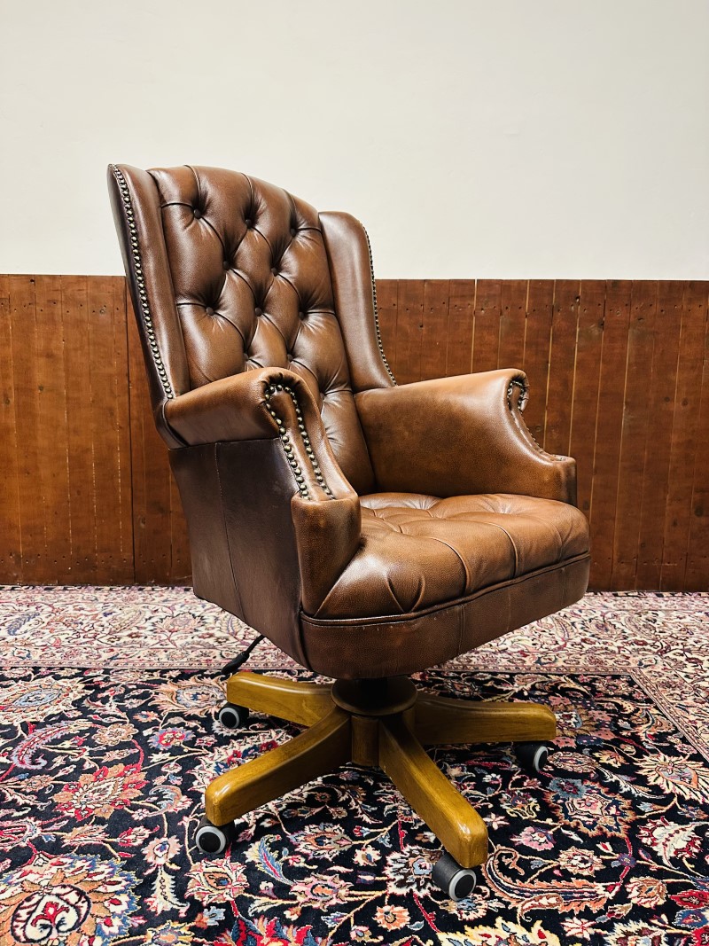 Chesterfield Sheraton Chair bureaustoel Bruin