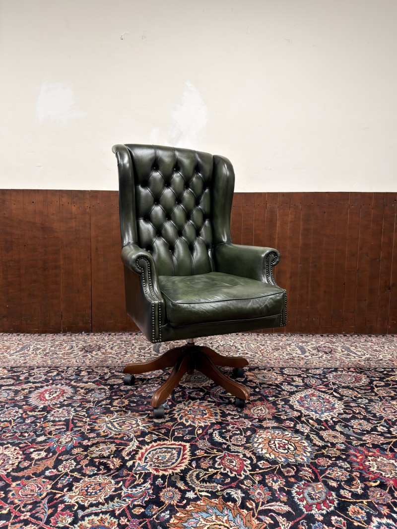 Chesterfield Sheraton Chair bureaustoel Groen