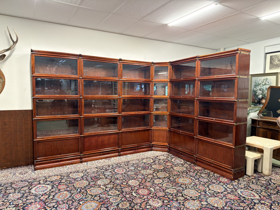 Originele Globe Wernicke hoekkast boekenkast
