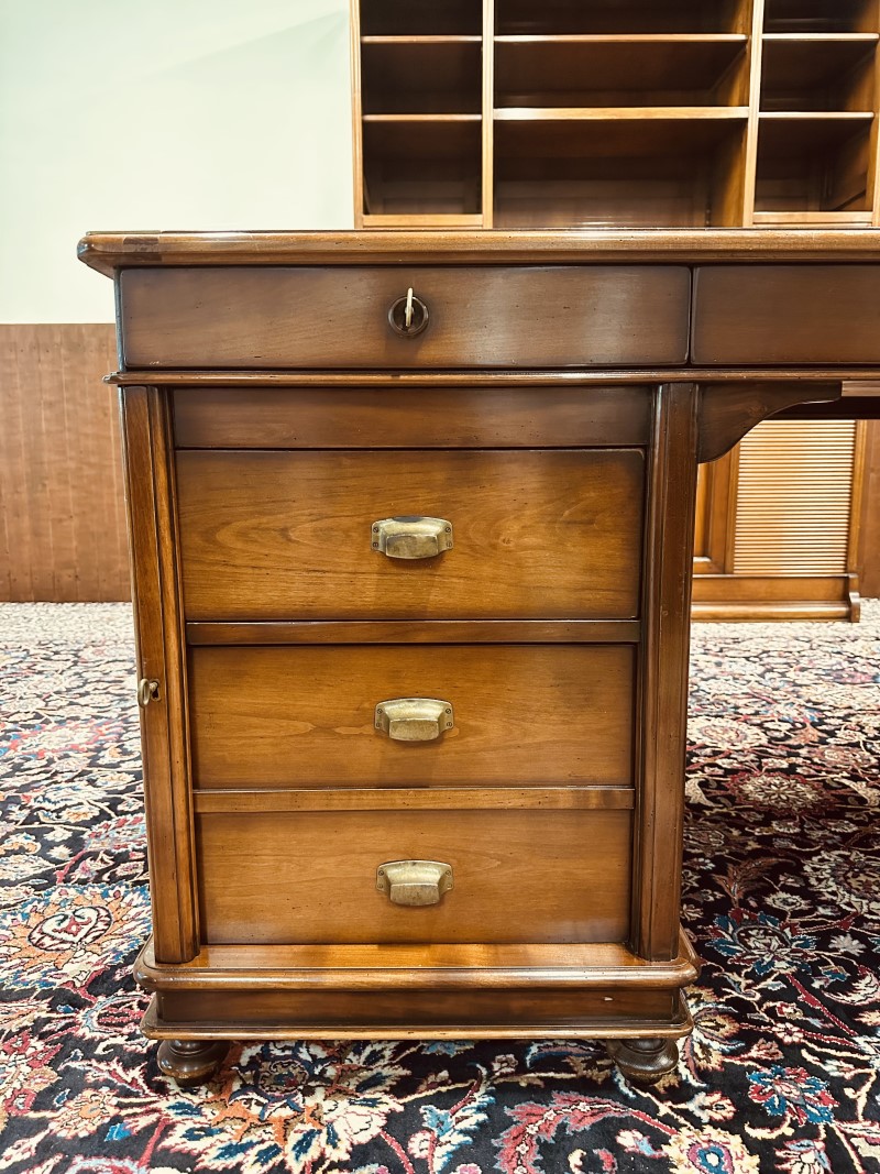 Messing halve maan beslag Klassiek Engels Antiek bureau