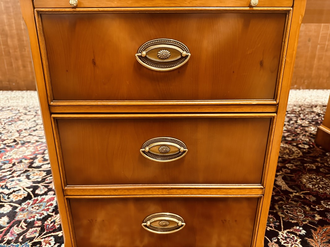 Messing ovaal beslag Klassiek Engels Antiek bureau