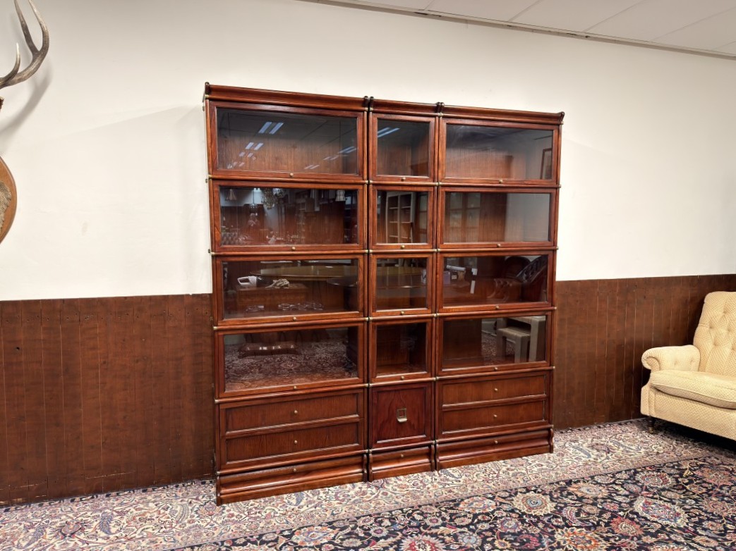 Originele-Globe-Wernicke-Boekenkast-mahonie