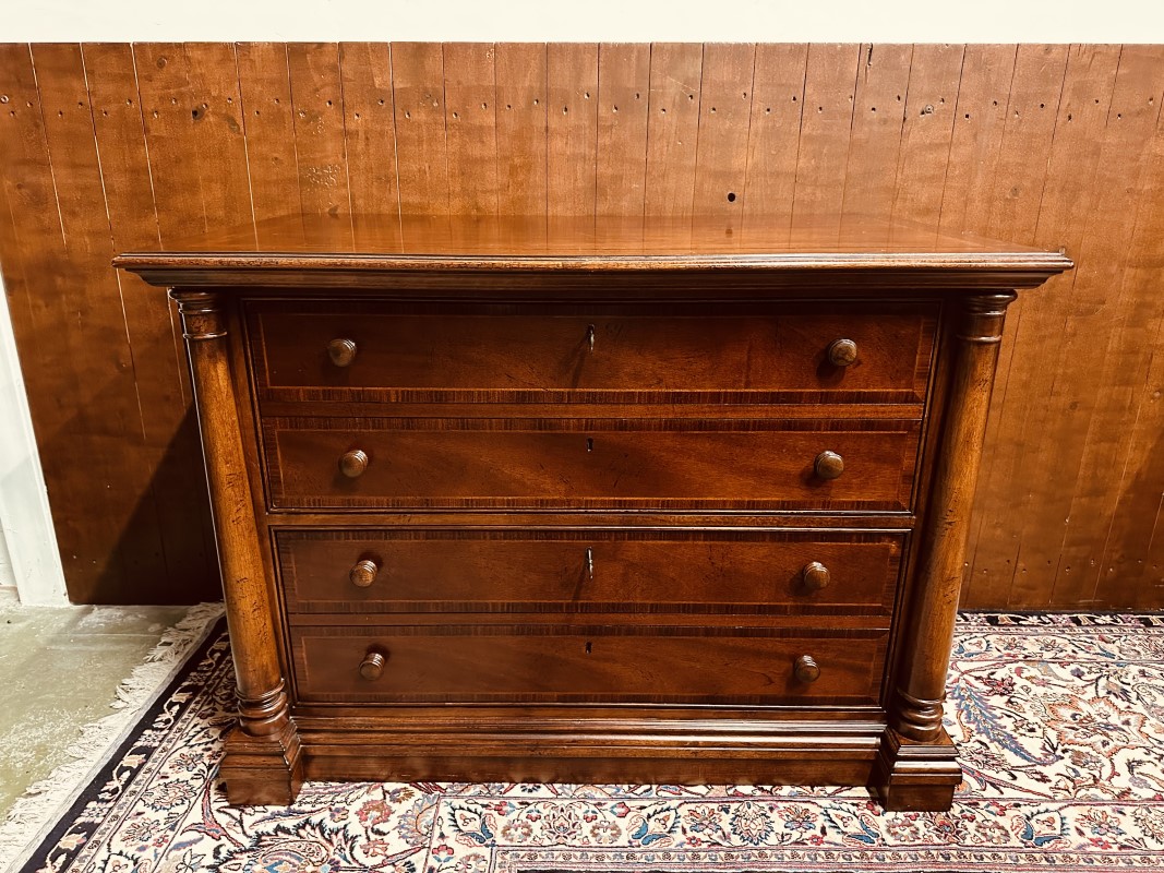 Antieke kantoorkast archiefkast met mahonie