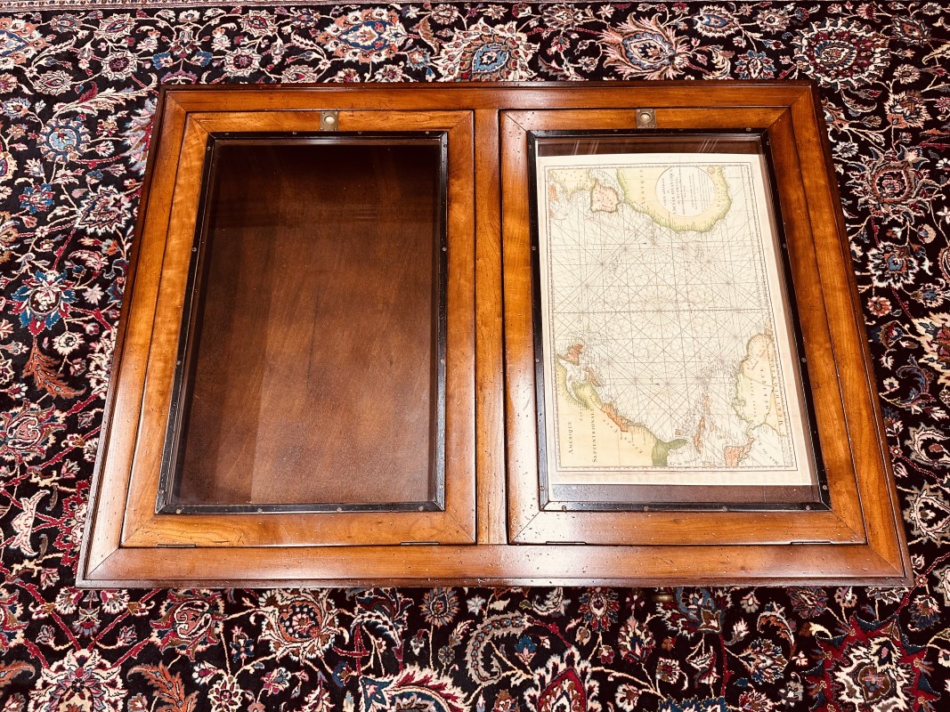 Stijl kenmerk glazen blad om dingen in tentoon te stellen salontafel