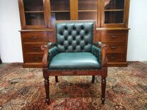 Engelse Chesterfield bureaustoel