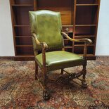 Engelse Chesterfield fauteuil Groen