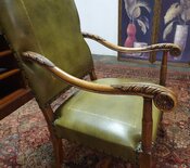 Engelse Chesterfield fauteuil Groen