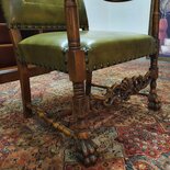 Engelse Chesterfield fauteuil Groen
