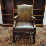 Engelse Chesterfield stoel Donkerbruin