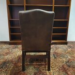 Engelse Chesterfield stoel Donkerbruin