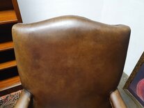 Engelse Chesterfield stoel Donkerbruin