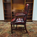 Antieke Chesterfield stoel Oxblood