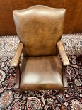 Engelse Chesterfield stoel Donkerbruin