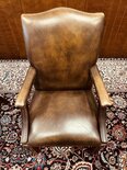Engelse Chesterfield stoel Donkerbruin