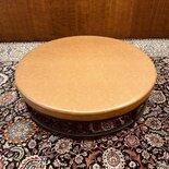Ronde lederen Design poef voetenbank