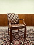 Engelse Chesterfield stoel Bordeaux