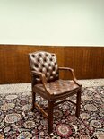 Engelse Chesterfield stoel Bordeaux
