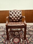 Engelse Chesterfield stoel Bordeaux