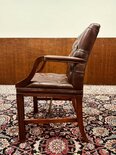 Engelse Chesterfield stoel Bordeaux