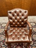 Engelse Chesterfield stoel Bordeaux