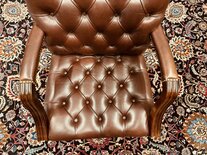 Engelse Chesterfield stoel Bordeaux