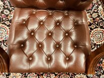 Engelse Chesterfield stoel Bordeaux