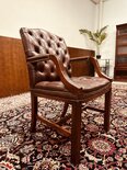 Engelse Chesterfield stoel Bordeaux
