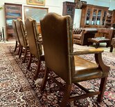 2 Springvale lederen eetkamerstoelen