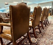 2 Springvale lederen eetkamerstoelen