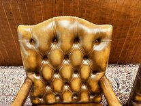 2 Springvale lederen eetkamerstoelen