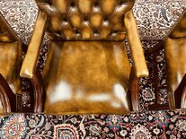 2 Springvale lederen eetkamerstoelen