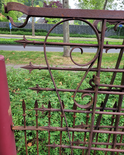 Antieke smeedijzeren poort