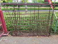 Antieke smeedijzeren poort