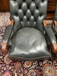 Engelse Chesterfield Library chair fauteuil zwart