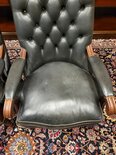 Engelse Chesterfield Library chair fauteuil zwart