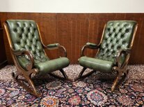 Chesterfield Schommelstoel Groen