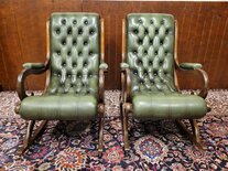 Chesterfield Schommelstoel Groen
