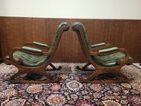 Chesterfield Schommelstoel Groen