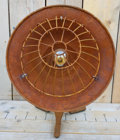 Rustieke tafellamp roest cortenstaal - TC6