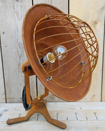 Rustieke tafellamp roest cortenstaal - TC6