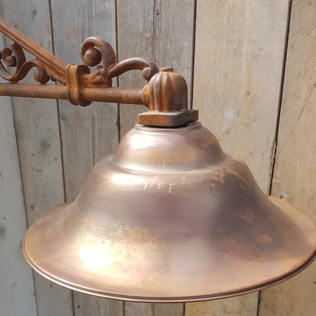 Landelijke buitenlamp koper - WK17